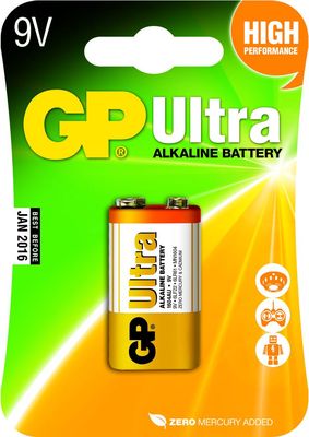 GP 9 Volt batterij